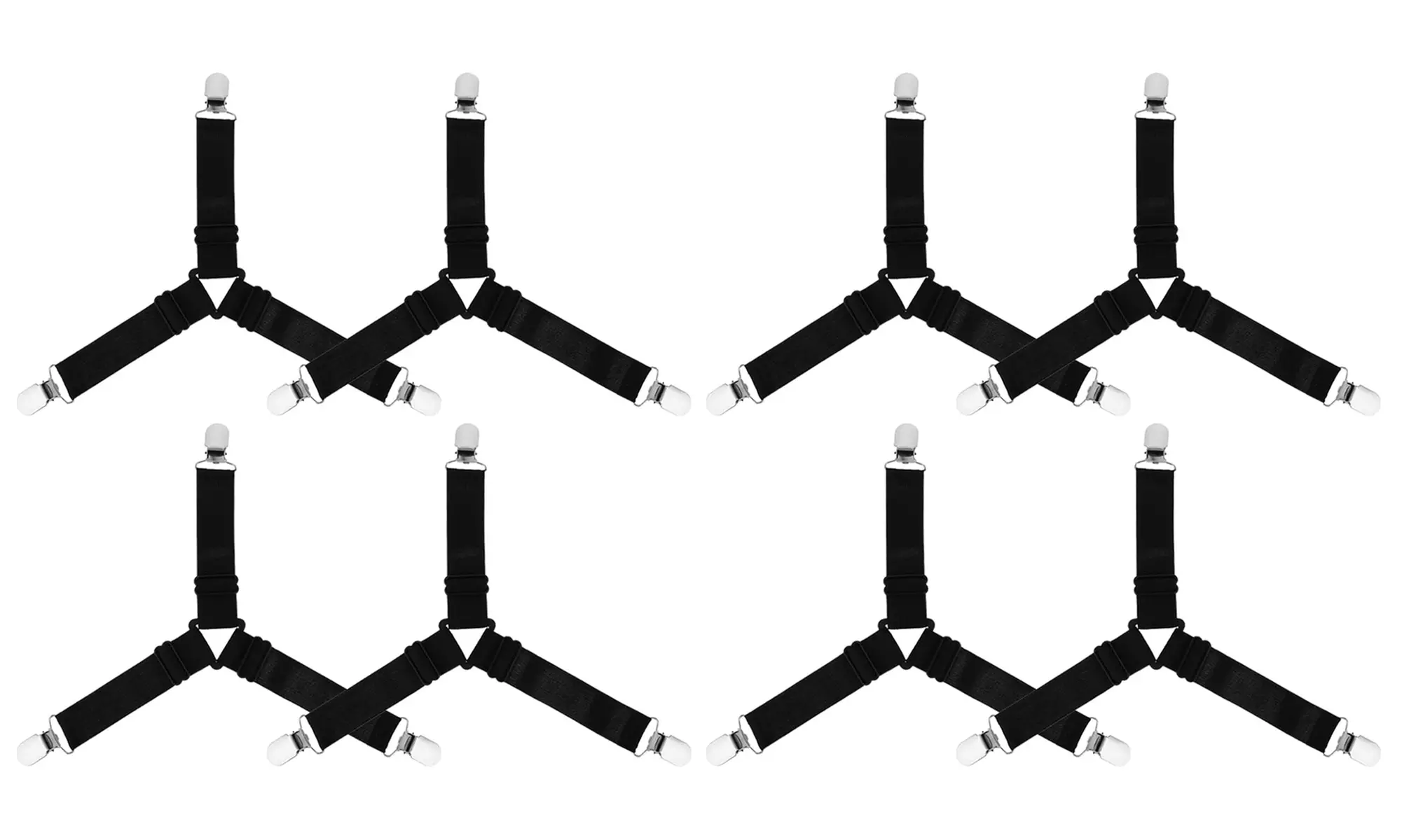 4, 8 oder 12 Bettlakenhalter