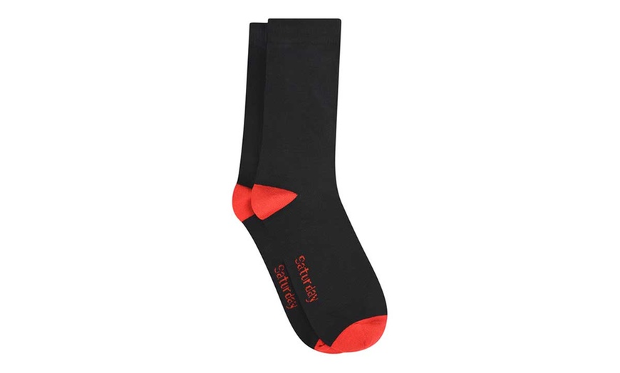 Image 8: Monday to Sunday Men's Socks