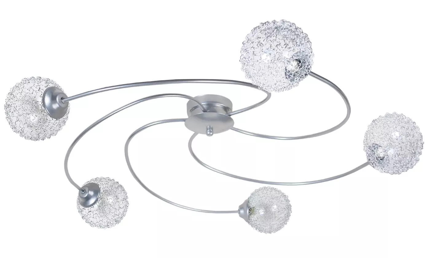 Plafonnier en verre et métal - Second Medium