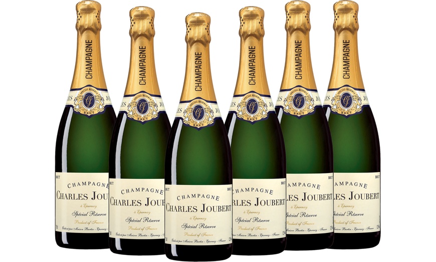 Image 2: 3 of 6 flessen Champagne Charles Joubert Brut Reserve