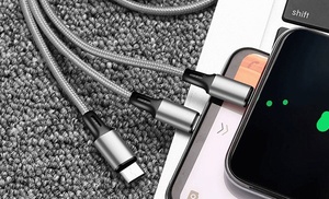 Nylon Three-in-one Charging Cable