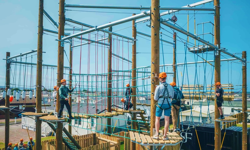 Image 1: High Ropes Adventure Course for One, Two, Three, or Four at SF Parks