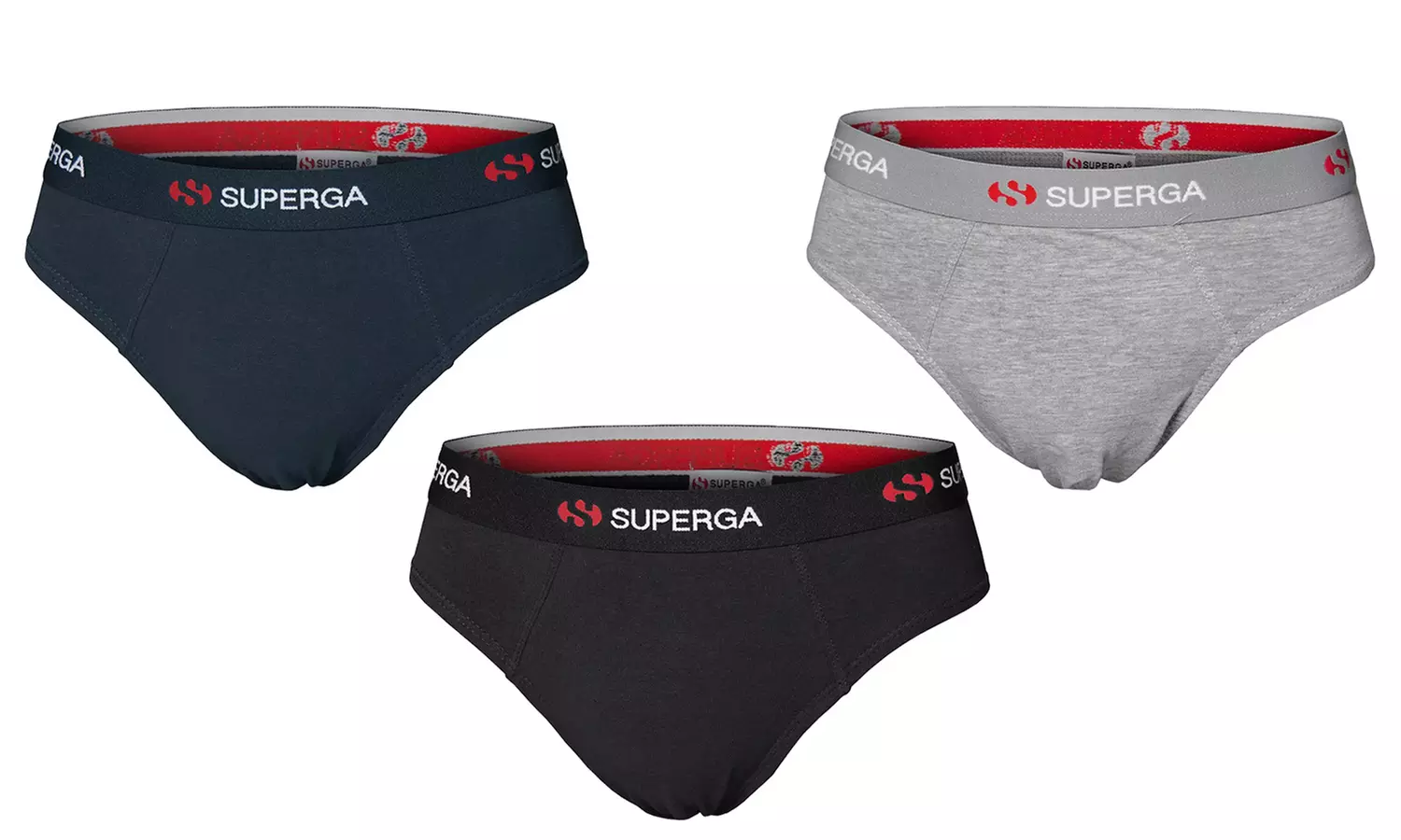 3, 6 o 12 paia di slip o boxer da uomo Superga