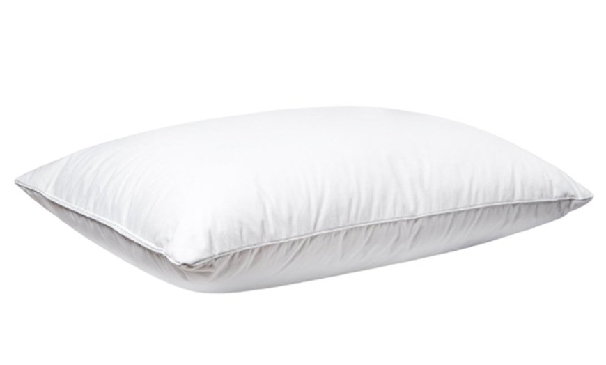 Image 2: 2 or 4 Duck Feather and Down Pillows with 100% Cotton Cover