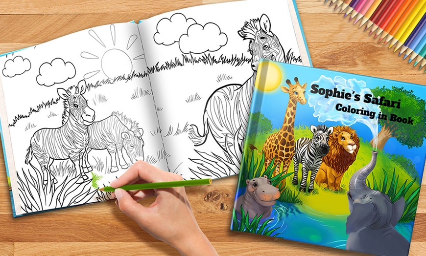 Up to 68% Off Personalized Children's Coloring Book | Groupon