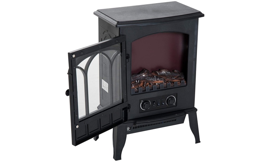 Image 31: HomCom Indoor Fireplace Heater