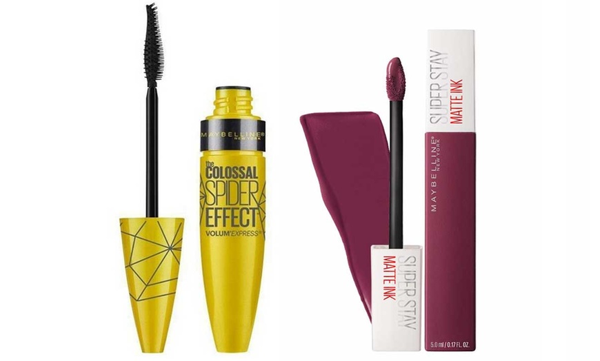 Image 4: Maybelline Mascara and Lipstick