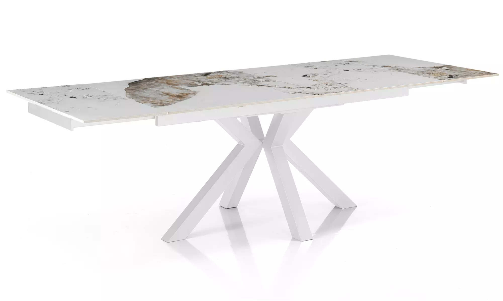 Tomasucci ausziehbarer Esstisch Hut, Jorum oder Tychi Onice White