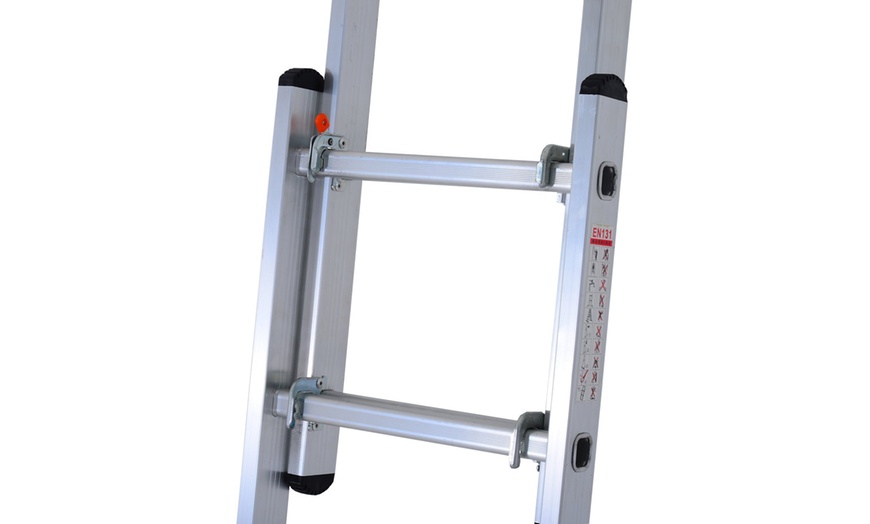 Image 13: HomCom Multi-Functional Ladder