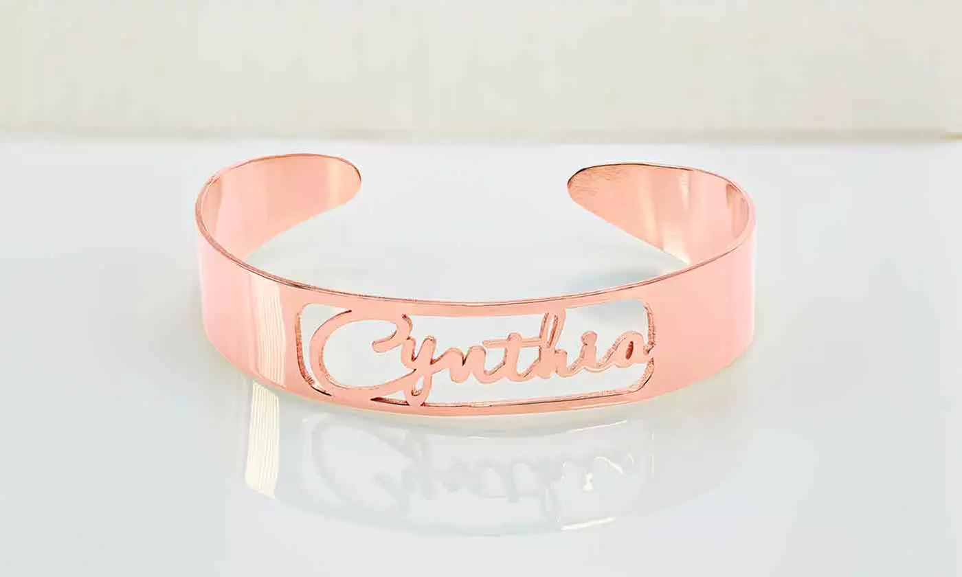 Up to 85% Off Cutout Script Name Bangles