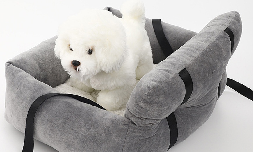 Image 5: Pet Backpack Carrier Expandable Dog Cat Travel Hiking Bag