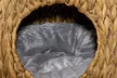 PawHut Wicker Cat Cave with Soft Washable Cushion - Image 3