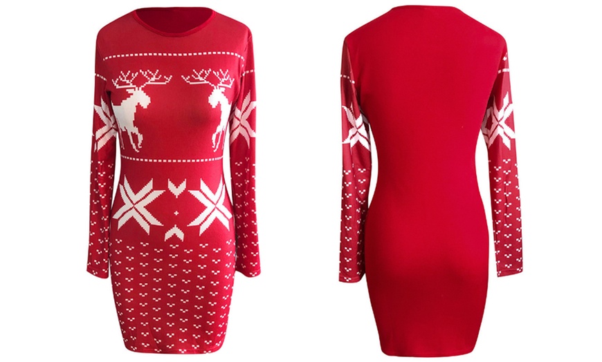 Image 3: Women's Christmas Mini Dress