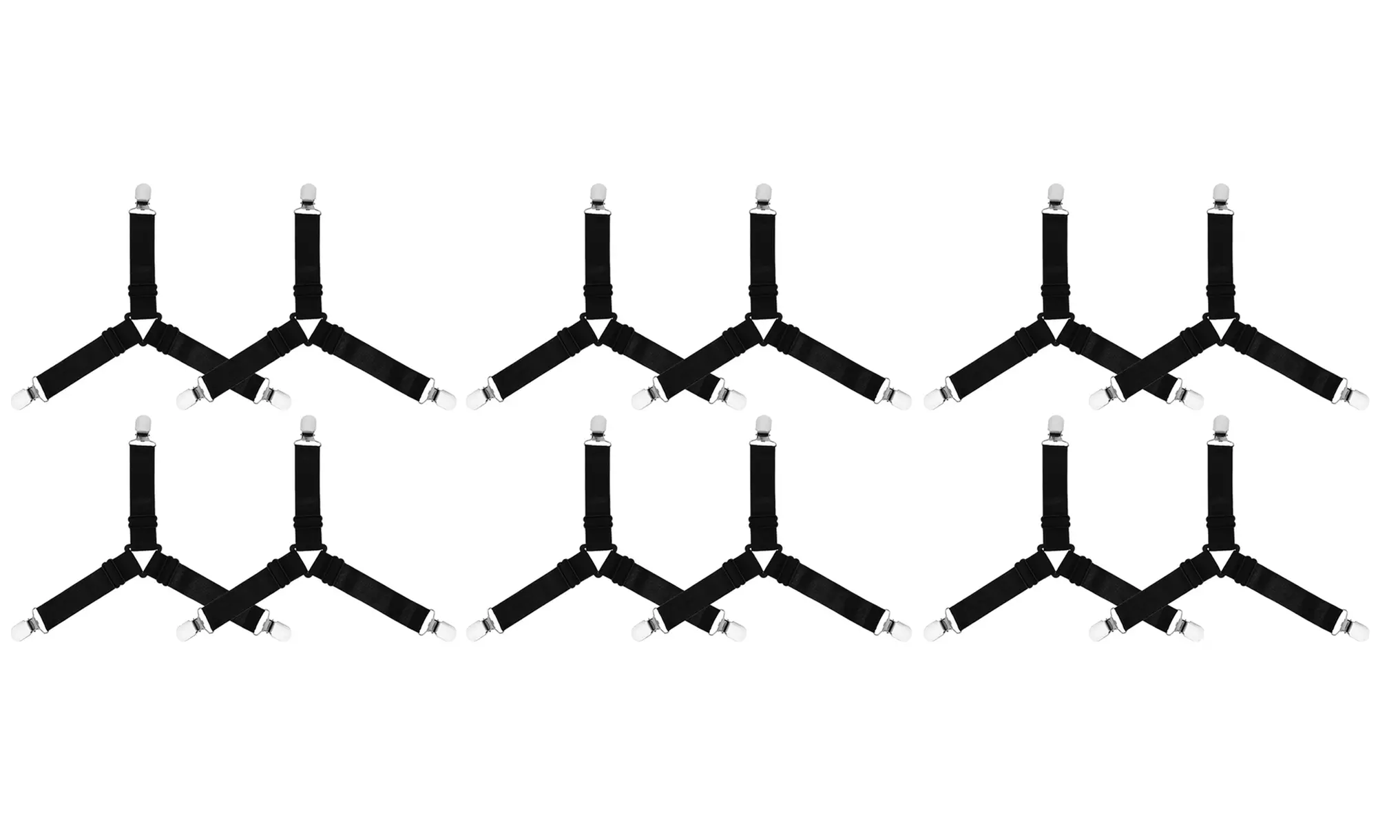4, 8 oder 12 Bettlakenhalter
