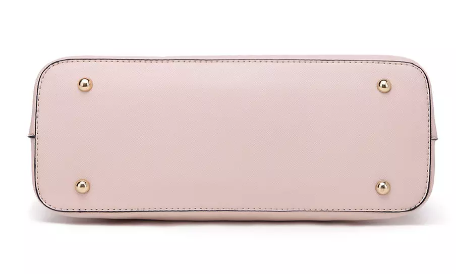 Miss Lulu PU Leather Shoulder Bag and Matching Purse Set