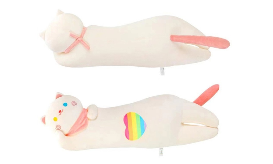 Image 10: Plushie Kitty Sleep Hugging Pillow Cushion 90cm, 70cm or 50cm