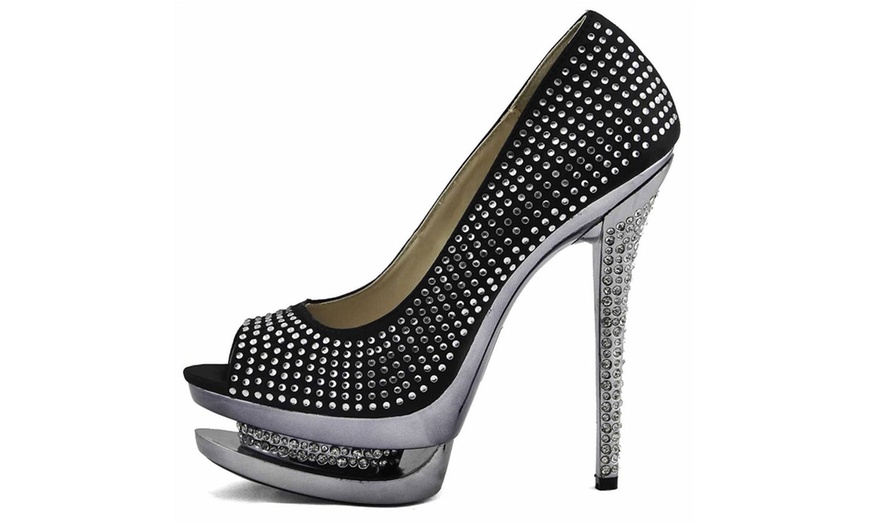 Image 4: Double Platform High Heel Shoes