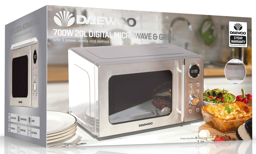 Image 2: Daewoo 20L Digital Microwave and Grill