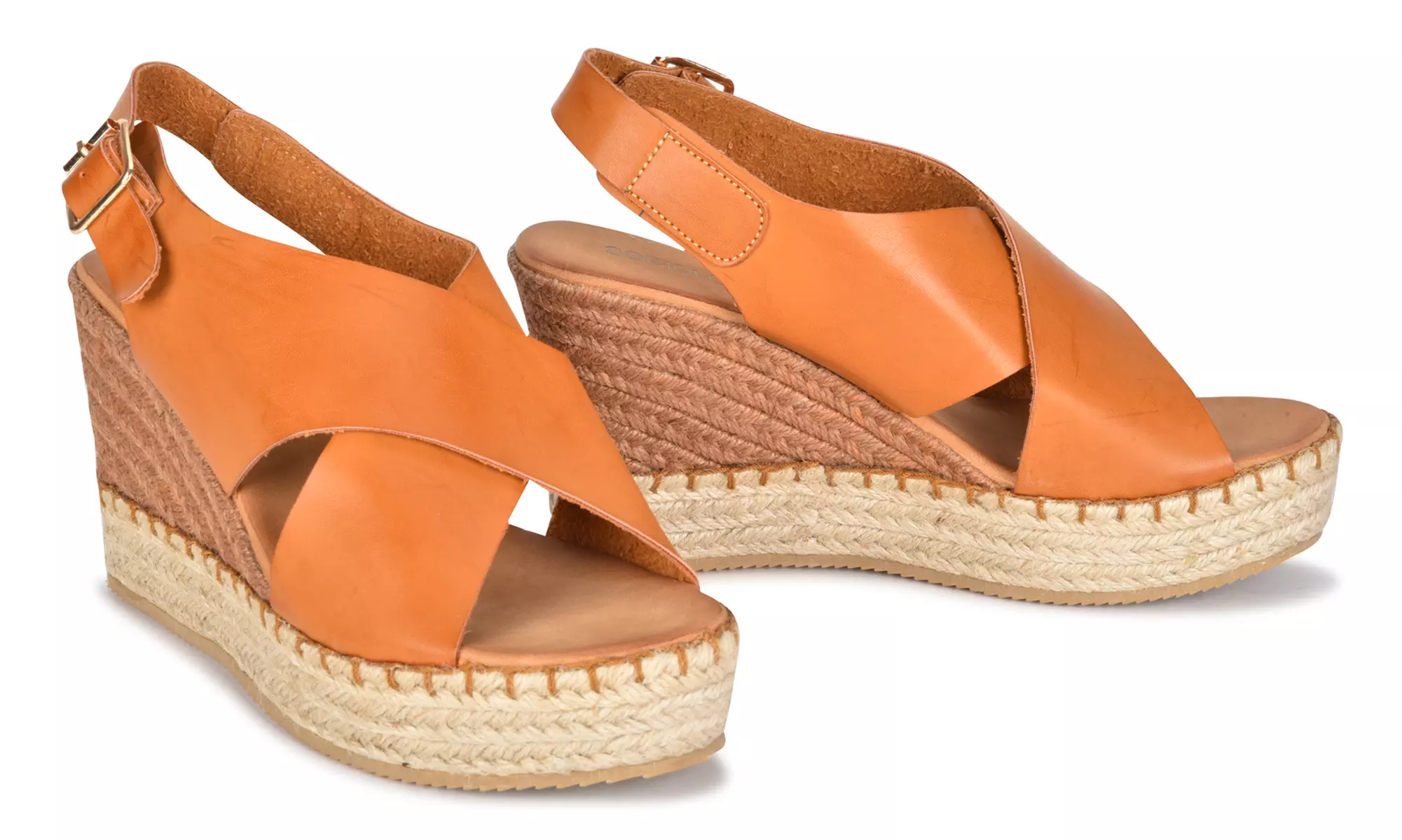 Sociology Women's Gretta Cross-Band Raffia Platform Sandals | Groupon Exclusive (Size 10) - Primary Image