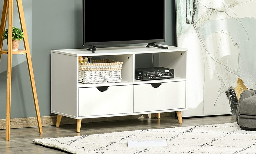 Image 16: HomCom TV Stand