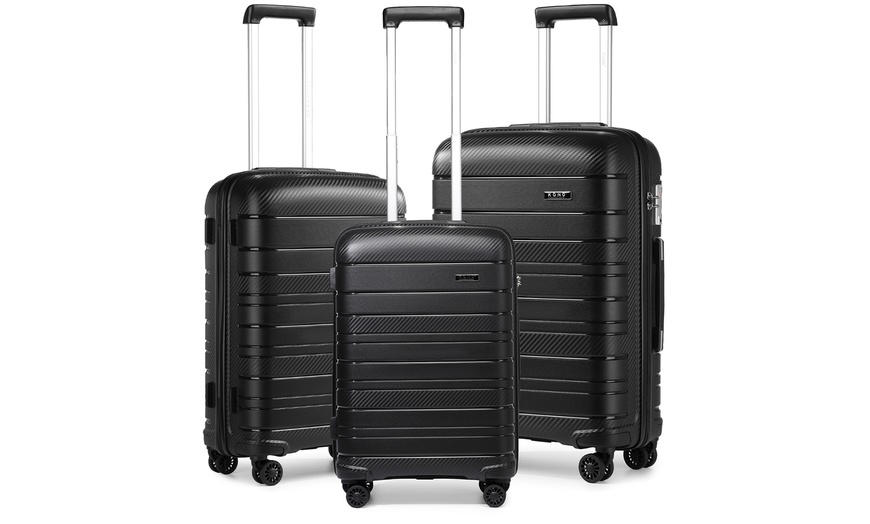 Image 3: Four Piece Travel Suitcase Set