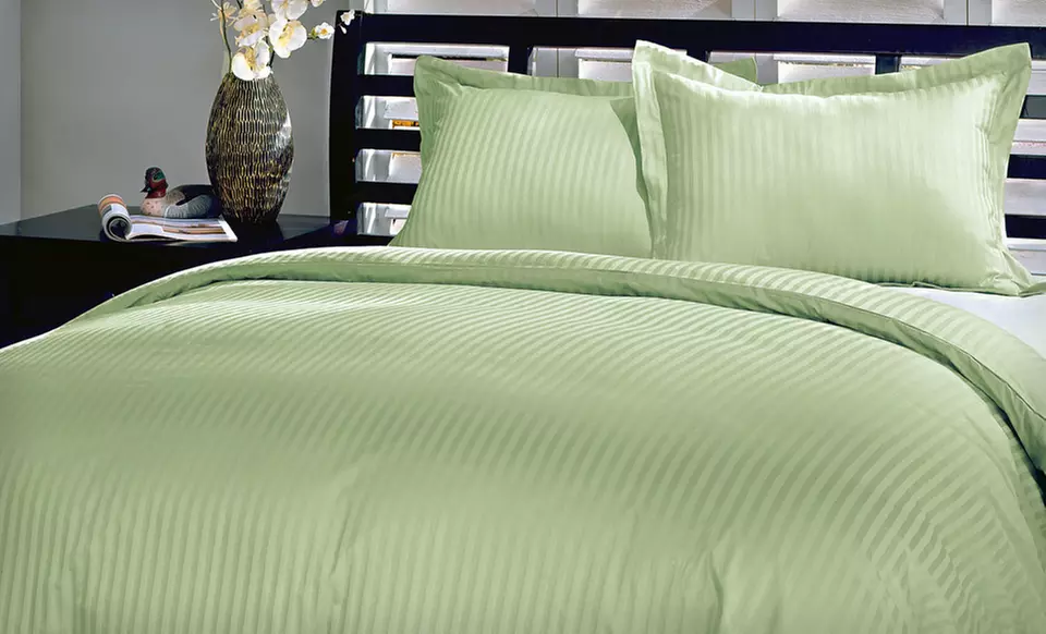 $39 for a Cotton Stripe Duvet Cover and Sham Set ($89.99 List Price). Eight Colors Available. Free Shipping and Returns. - Second Medium