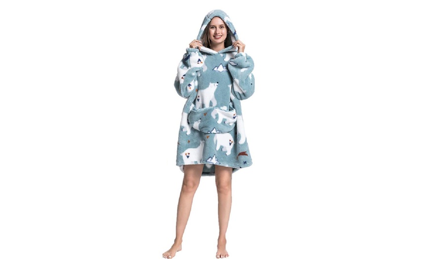 Image 64: Matching Family Snuggle Hooded Blanket