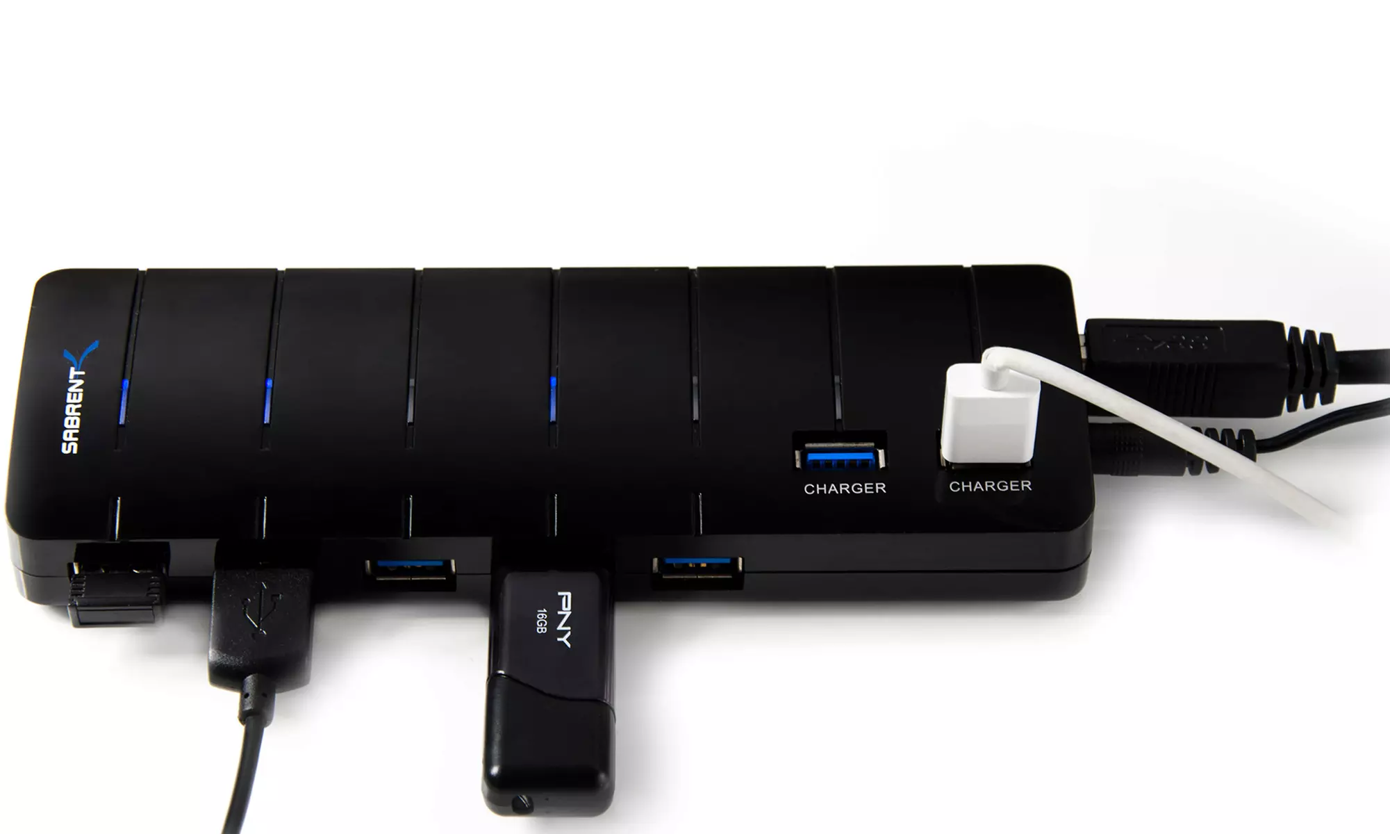Sabrent 7-Port USB 3.0 Hub with 4A Power Adapter Support - Second Medium