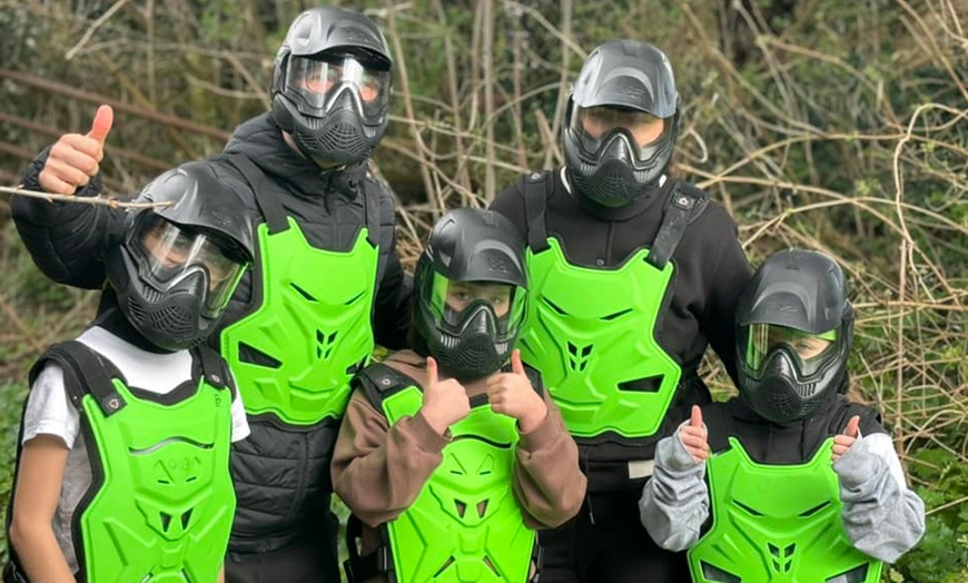 Image 1: Weekend Family-Friendly All-Weather Paintball for Up to 4