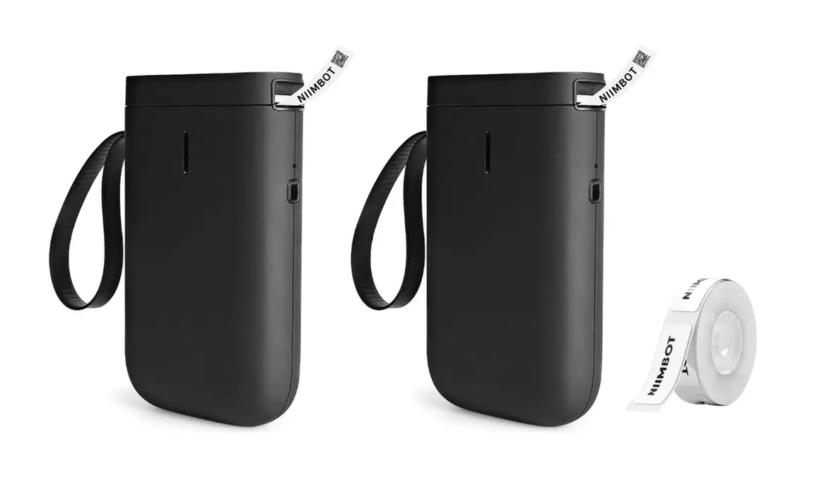 Imprimante d'étiquettes thermiques portable avec rouleau d'étiquettes