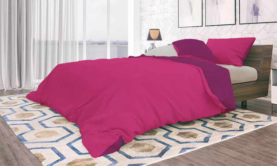 Set copripiumino e federe in microfibra con lenzuolo sotto