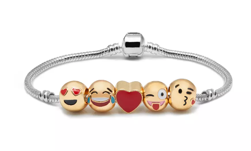 Image 4: Bracelet Emoji plaqué or 18 carats