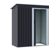 Image 6: 5ft x 3ft Charcoal Black Steel Storage Shed
