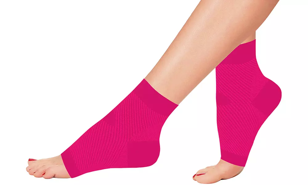 Copper-Infused Plantar Fasciitis Compression Foot Sleeves - Second Medium