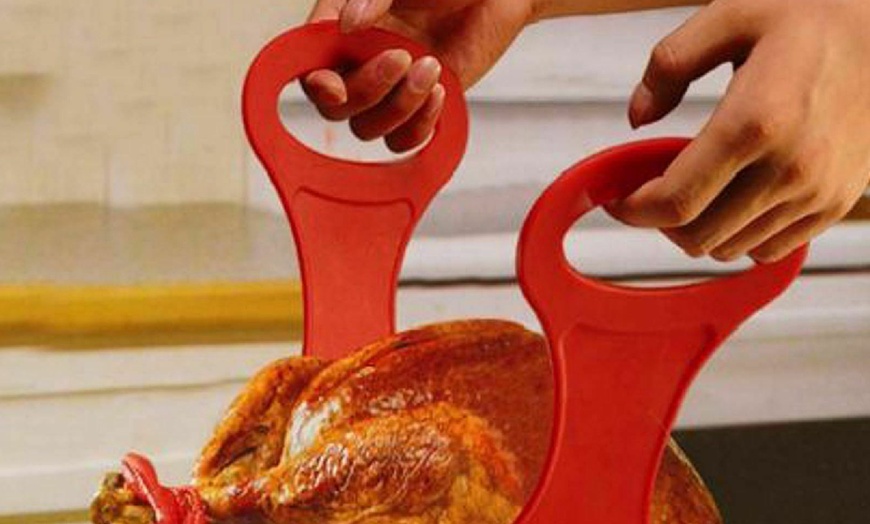 Reusable Non-Stick Silicone Chicken Turkey Meat Lifter | Groupon Goods