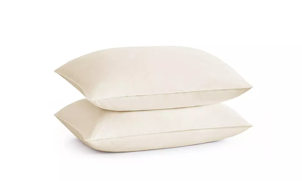 Peace Nest 2 Pack Goose Feather Down Bed Pillows 