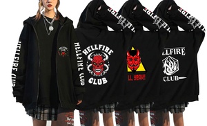 Hellfire Club Printed Hoodie