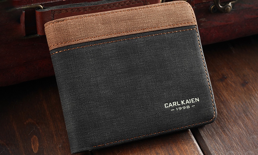 Image 2: Retro Canvas Wallet