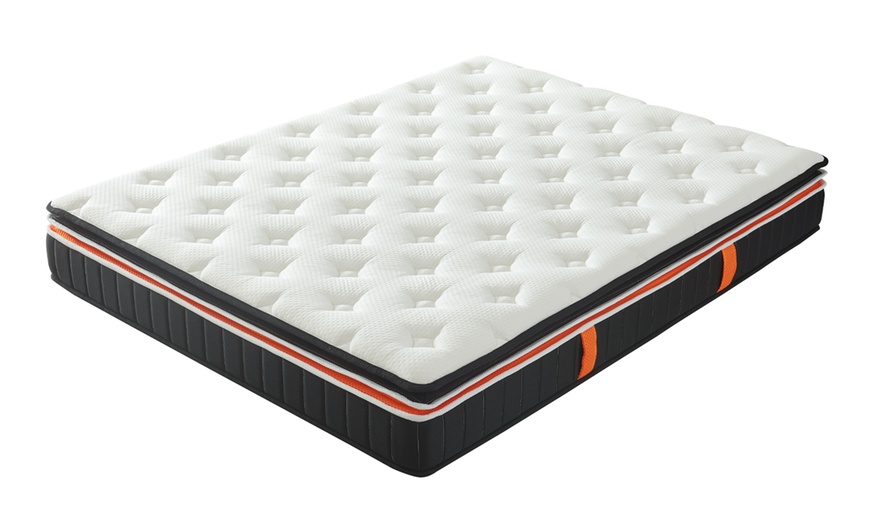 Image 5: Sampur dik matras: dubbele topper en traagschuim