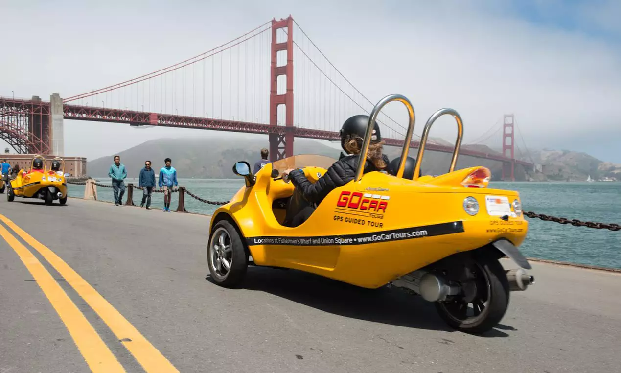 Enjoy GoCar Tours: 3 or 4 Hour Self Guided SF Tour (Up to 30% Off)