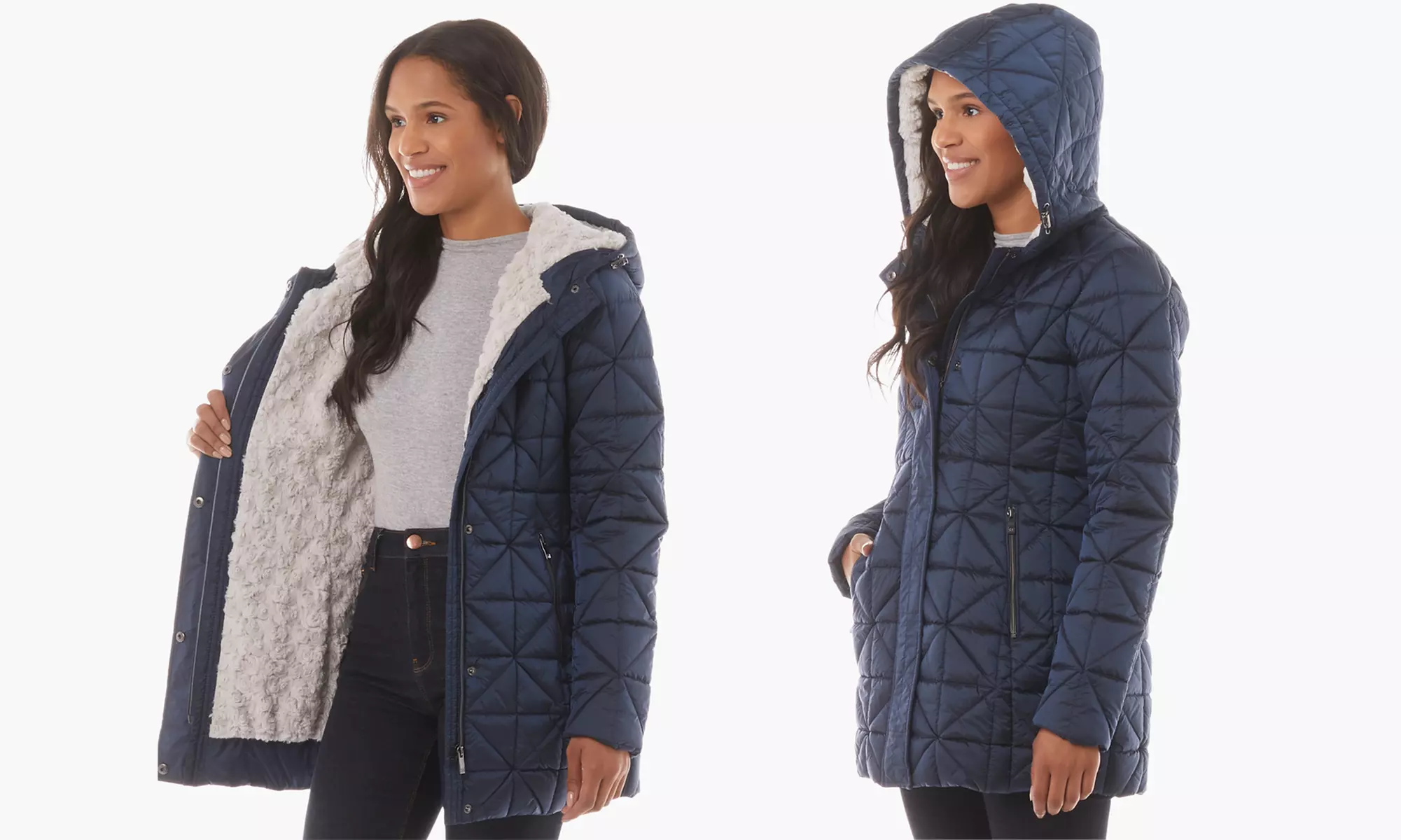 Steve Madden Women's Glacier Shield Sherpa-Lined Jacket  (Size L) - Primary Image