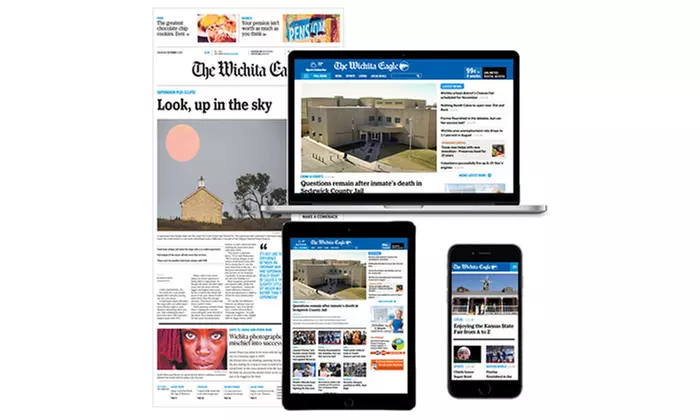 26- or 52-Week Sunday Home Delivery Subscription and Full Digital Access from The Wichita Eagle (Up to 95% Off). - Primary Image