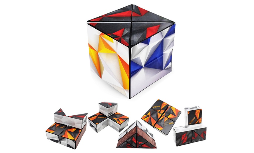 Image 4: Two Pieces Infinity Stress Relief Puzzle Cube