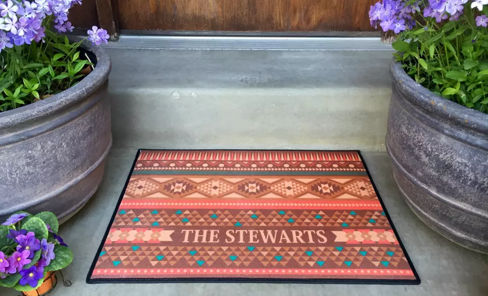 Medium or Large Personalized Doormat from Qualtry (Up to 42% Off) - Primary Image