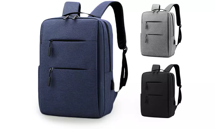 Image 2: Zaino da viaggio con ricarica USB