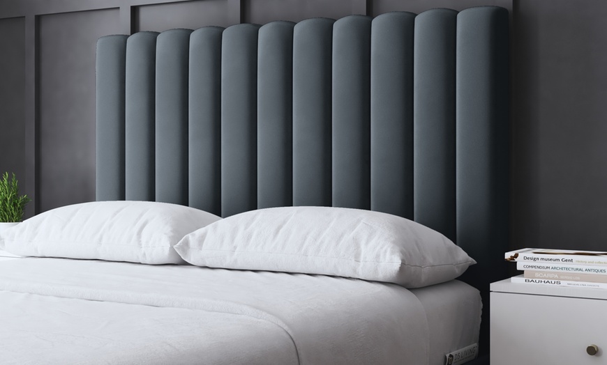 Image 26: Evangeline Panel Bed with Optional Ottoman Gas Lift Storage