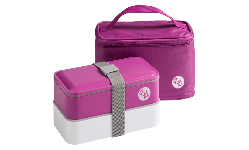 Image 3: Grub Tub Lunch Box Set 