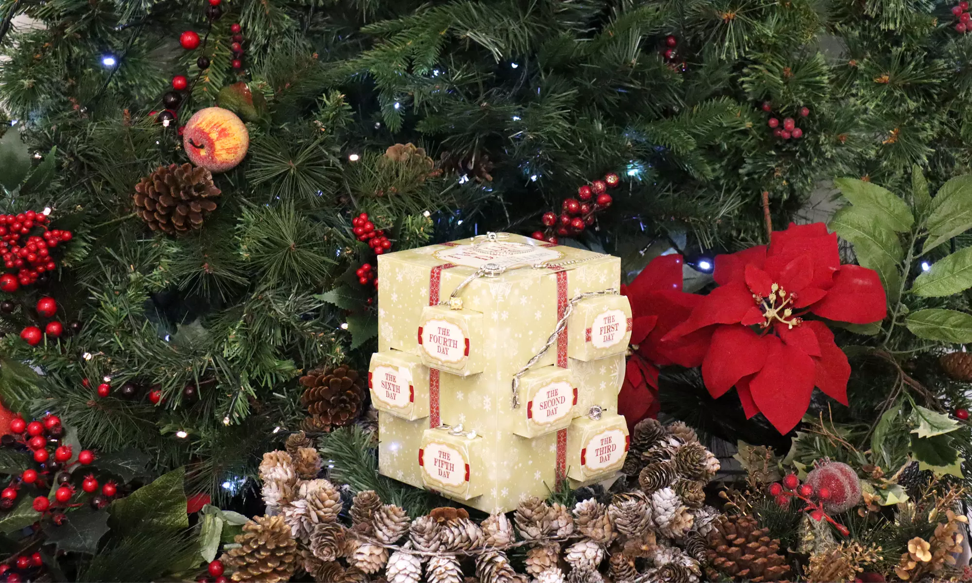 12-delige kerst-adventskalender inclusief sieraden versierd met Swarovski®-kristallen - Primary Image