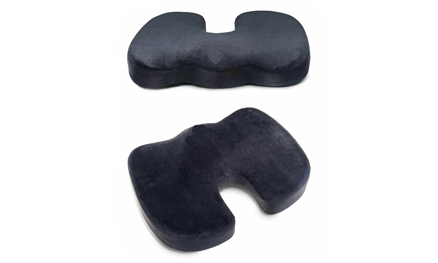 Image 2: Memory Foam Gel Seat Cushion