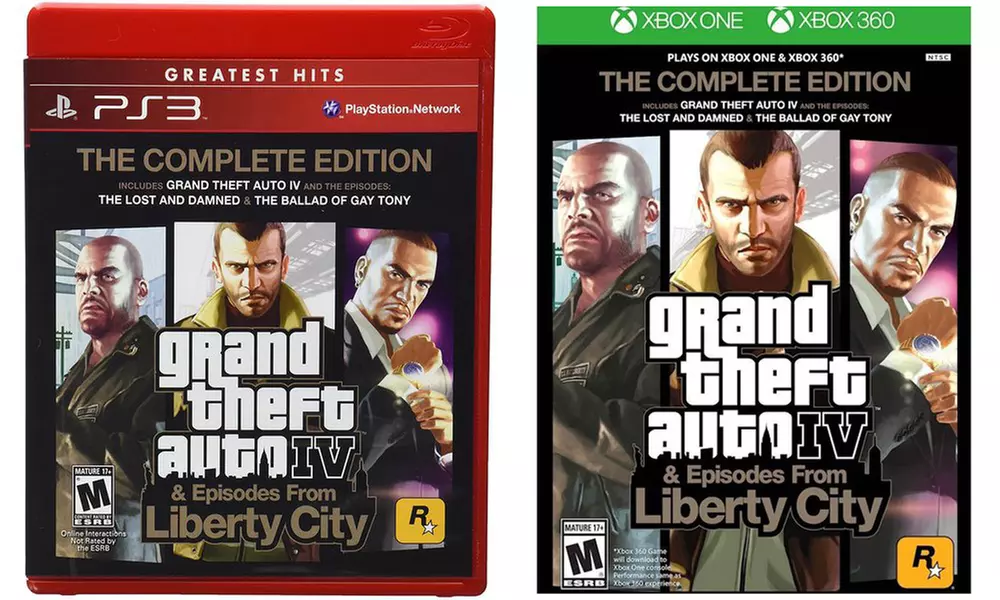 Grand Theft Auto IV & Episodes from Liberty City for Xbox360/Xbox One or PS3 - Primary Image